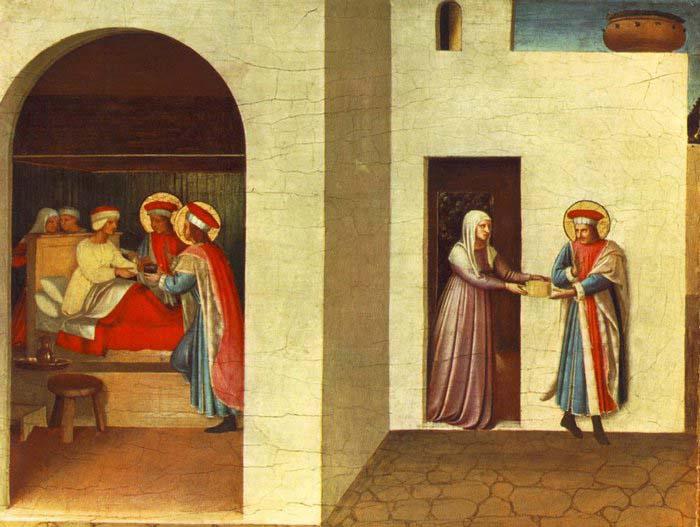  The Healing of Palladia by Saint Cosmas and Saint Damian